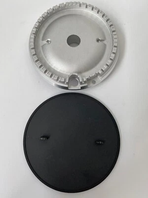 CANDY WHIRLPOOL bruciatore ULTRARAPIDO in alluminio dentato + spartifiamma OPACO - Immagine 1 di 2