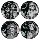 Disney The Haunted Mansion Black Ceramic Decorative Set of 4 appetizer plates