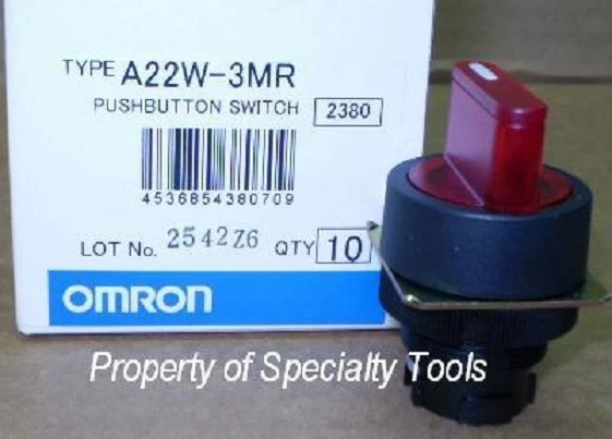 Omron Interruptor Iluminado Rojo Mantenido 3 Posiciones NUEVO Foto 1 de 1