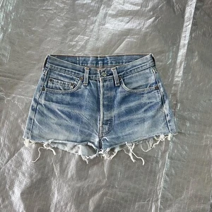 Vintage 80s Levis 501 women’s Redline Selvedge Cutoff Shorts 29 - Picture 1 of 9