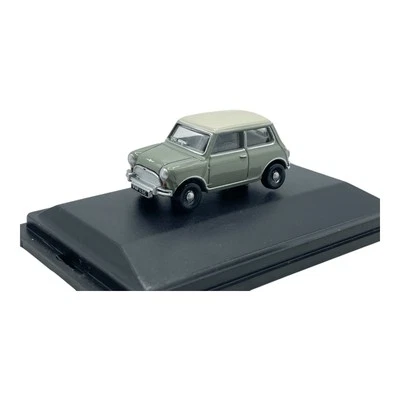 Austin Mini Cooper Tweed Grey with White Roof Diecast car 1:76 Scale Oxford - Image 1 of 4
