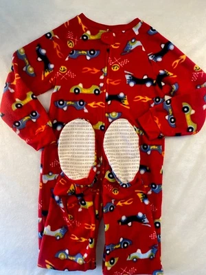 Boy's 1Pc. Fleece Footed Pajama, Size: (8), Blanket Sleeper Race Car Theme Soft - Image 1 of 4