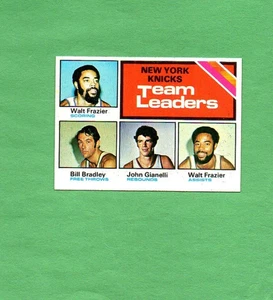 Tarjeta Topps 1975 baloncesto New York Knicks Leaders # 128 - Frazier Bradley - Imagen 1 de 1