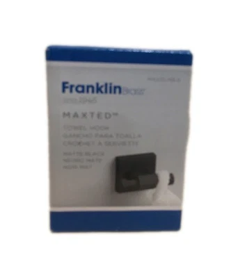 Franklin Latón Maxted J-Hook Gancho Toalla Baño Accesorios en Negro Mate Foto 1 de 2