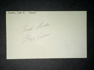 1971 METS: Buzz Capra, signierte 3x5 Karte - Bild 1 von 1