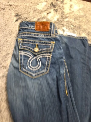 Jeans BIG STAR LIV Azul Denim Talla 30R/30 Distressed Bootcut Punto Grueso N38 Foto 1 de 4