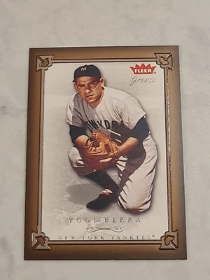 Fleer Greats Of The Game 2004 - Yogi Berra #78 Yankees Foto 1 de 2