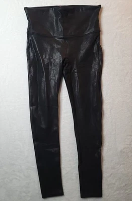 Леггинсы Spanx SPANXshape из искусственной кожи черные размер большой миниатюрный центральный шов бесплатно - Изображение 1 из 4