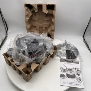 Electric Fondue Set BELLA  3 Quart w/Original Box 13696 -  Red - Picture 1 of 3