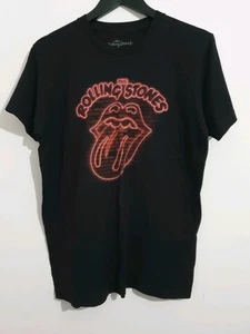 Camiseta negra para hombre The Rolling Stones talla mediana mercancía con licencia oficial - Imagen 1 de 3