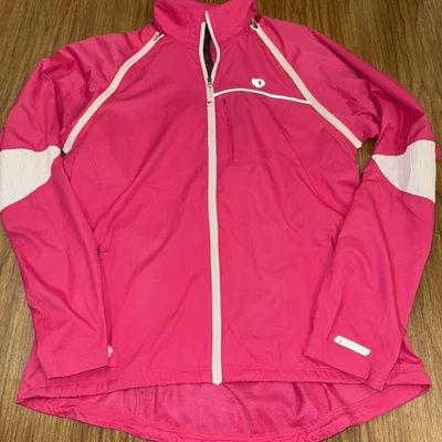 Pearl Izumi Jacket Womens Large Pink Elite Barrier  Cycling Coat - Image 1 of 4