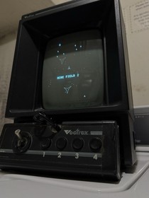 GCE Vectrex HP 3000 Home Console Black Component RCA 1982 Video Game System