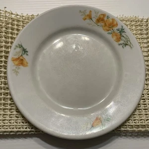 Santa Fe Railroad California Poppy Salad Plate 7.5”Bauscher Germany 1913? - Picture 1 of 8