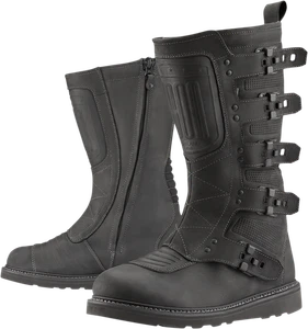 ICON Elsinore For 2* CE Motorcycle Boots - Black, Size 8, Durable Leather & - Bild 1 von 10