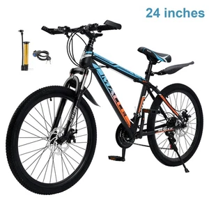 24 ZOLL FAHRRAD SHIMANO 24GANG 24" KINDERFAHRRAD FASTER MOUNTAINBIKE MTB BLAU - Bild 1 von 15