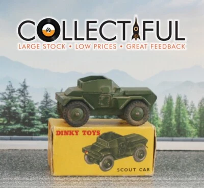 DINKY TOYS #673 - COCHE SCOUT - EJÉRCITO / MILITAR **BELLEZA** EN CAJA ORIGINAL🔥 Foto 1 de 4