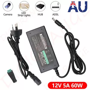DC 12V 5A 60W Switching Converter LED Driver for LED Strip Light CCTV Camera AU - Picture 1 of 8