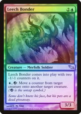 Leech Bonder FOIL Shadowmoor PLD Blue Uncommon MAGIC GATHERING CARD ABUGames