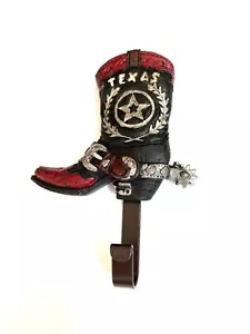 Texas Cowboy Boot Single Wall Hook - Picture 1 of 2