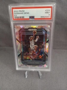 Ousmane Dieng 2022 Prizm Ice #224 PSA como nuevo 9 - Imagen 1 de 2
