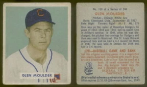 (7562) 1949 Bowman 159 Glen Moulder White Sox-VG - Picture 1 of 1