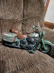 Boley vintage? Giocattolo Moto Esercito USA 6529 WWII 14in Pulito Harley? - Foto 1 di 10