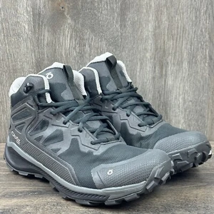 Oboz Men's Katabatic Mid B-Dry Waterproof Hiking Boots Size 11.5 Black Sea 46001 - Picture 1 of 9