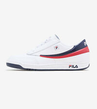Mens Fila Original Tennis Sneakers White Navy Red Retro Atheltic Shoes 1VT13040-