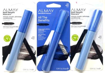 (3) Almay All The Benefits Multi-Benefit Mascara 0.24 fl oz Sealed 502 - Black - Image 1 of 3