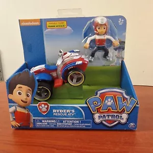 PAW Patrol Ryder Rescue ATV Vehicle Figure Rolling Wheels Playset for Ages 3+ - Picture 1 of 16