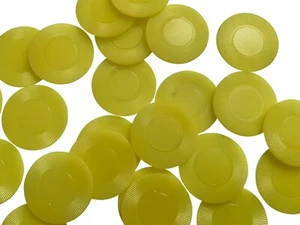 BILLIGE GELBE POKERCHIPS / TOKEN - FARBE + MENGE WÄHLEN - VOLLE BREITE.  - Bild 1 von 2