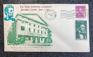 1964 1st-Day Issue 100th Anniversary Lincoln's 2nd Nomination / 4¢ & 1¢ Stamps - Picture 1 of 4