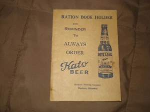 Vintage 1943 Kato Bierration Buchhalter WWII Top Zustand Breweriana !!! - Bild 1 von 3