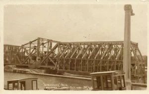 PC CPA PANAMÁ,, CANAL PANAMÁ, PRESA DE EMERGENCIA 1924, FOTO POSTAL REAL (b8184) - Imagen 1 de 2