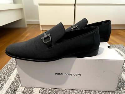 ALDO Gatsbie Horsebit Loafer Shoes Gancini Style Black (Men) Size 9 - Image 1 of 4