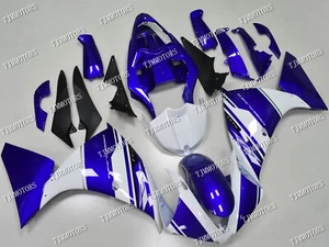 Fit for 2012-2014 YZF R1 White Blue ABS Injection Mold Bodywork Fairing Kit - Picture 1 of 9