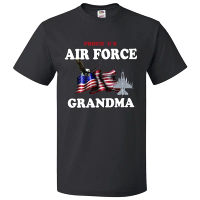 Camiseta Manga Corta Familia Fuerzas Armadas "Orgullosa Abuela de la Fuerza Aérea de los Estados Unidos" (FGMA) Foto 1 de 4