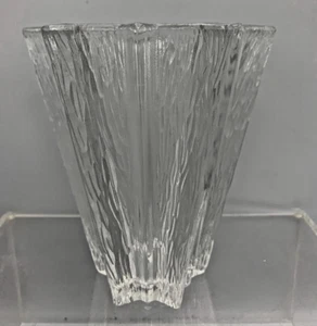 Lovely Vintage Star Vase Attributed to Pierre D'avesn for Daum with Bark Texture - Picture 1 of 10