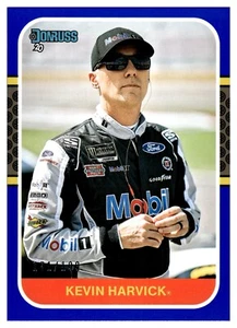2020 Donruss Racing NASCAR Retro Blue Parallel #140 Kevin Harvick #171/199 - Picture 1 of 2
