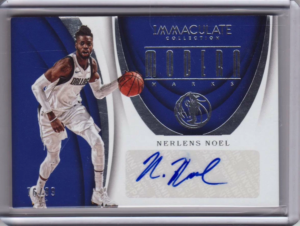2017-18 Immaculate Nerlens Noel Auto Mavericks 76/99 - Image 1 of 1