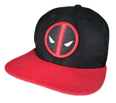 Boné snapback Marvel Deadpool quadrinhos sob aba mistura de lã - Imagem 1 de 4