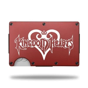 Custom Laser Engraved Wallet - KINGDOM HEARTS LOGO - GREAT GIFT WALLET - Picture 1 of 8