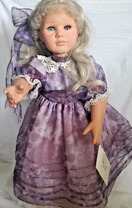 ZANINI ZAMBELLI signierte Annabel 28" Puppe Made in Italy #1029 Zertifikat & Ständer - Bild 1 von 16