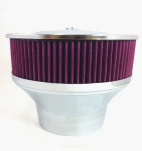 Velocity Stack Air Cleaner 9" Washable Element 5 1/8" Neck & 4 1/4" Adapter - Picture 1 of 4