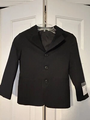 Blazer Perry Ellis Portafolio Niños 5 Regular Negro 3 Botones Chaqueta Solo Nuevo Con Etiquetas Foto 1 de 4