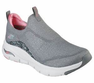 Skechers Arch Fit / BIG DREAMS / Womens / Washable Slip On / GRAY/Pink / Reg $90