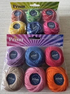 DMC Prism Pearl Cotton Thread~Size 8~Assorted Solid and Variegated Colors Set - Picture 1 of 6