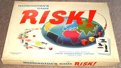 VINTAGE Risk Board Game Waddingtons Original War Strategy 1960s COMPLETE RETRO - Image 1 of 4