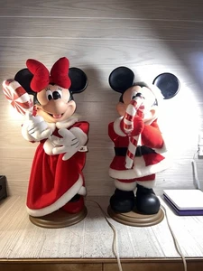 Mickey und Minnie Mouse Weihnachten animierte Figuren 26" groß Santa's Best Works - Bild 1 von 14