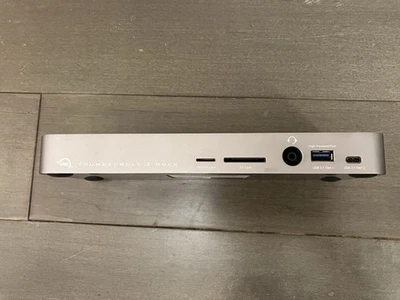 Dock OWC Thunderbolt 3 14 portas cinza espacial com fonte de alimentação 135W e cabo TB3 - Imagem 1 de 4